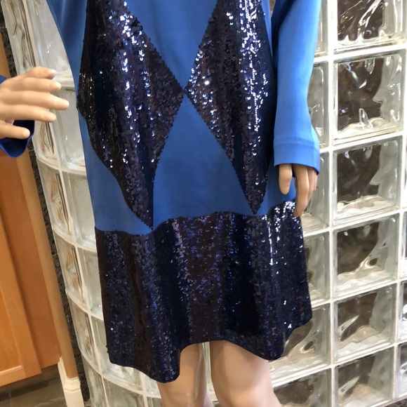 NWT Tory Burch Runway Sequin Pattern Mini Dress - Picture 10 of 15